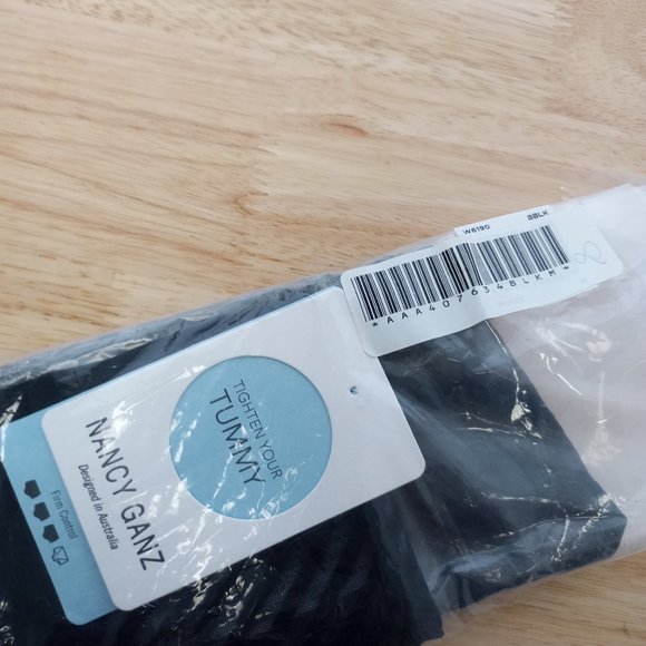 Nancy Ganz High Waisted Brief #W6190 Medium Black - Picture 2 of 3